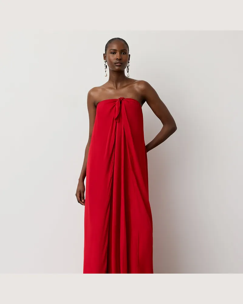 Ralph Lauren Abendkleid Brittani aus Satin Red