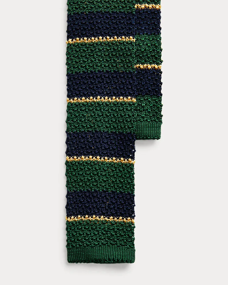 Ralph Lauren Gestreifte Strickkrawatte aus Seide Multi