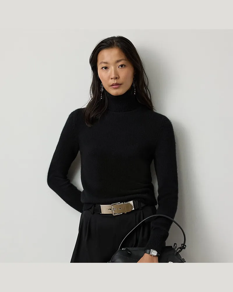 Ralph Lauren Rollkragenpullover aus Kaschmir Black