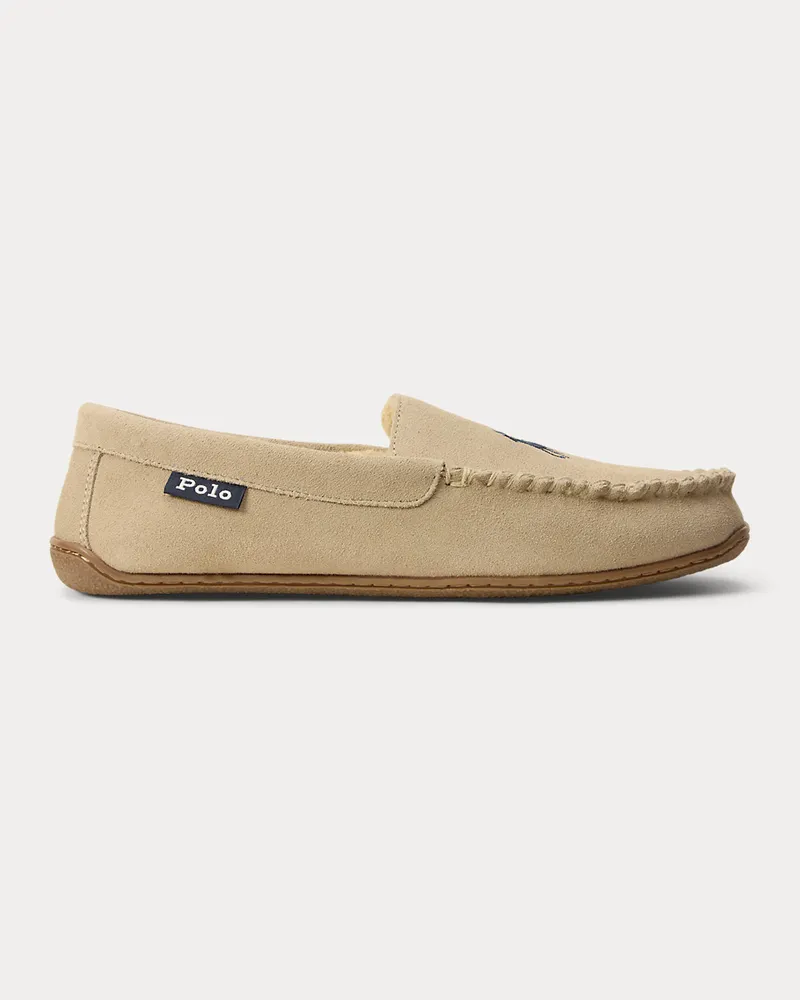 Ralph Lauren Slipper Brenan aus Wildleder Tan