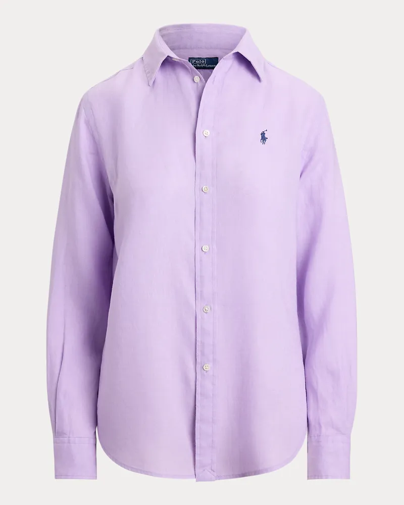Ralph Lauren Classic-Fit Leinenhemd Purple
