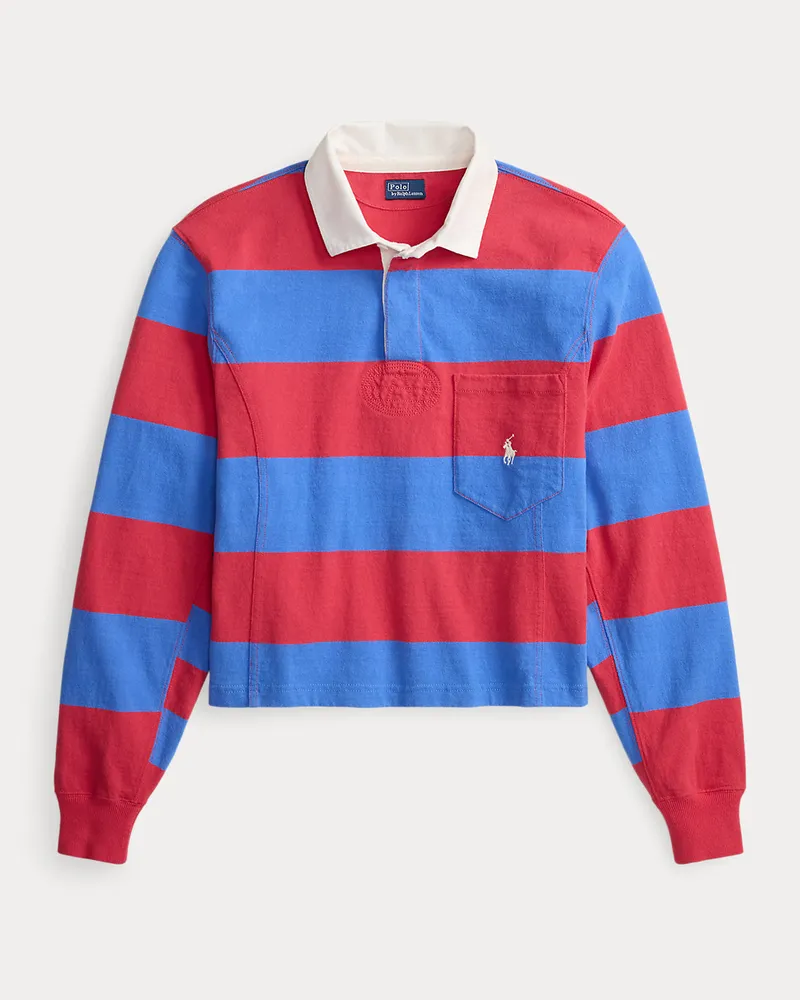 Ralph Lauren Geformtes Rugbyhemd aus Jersey Red