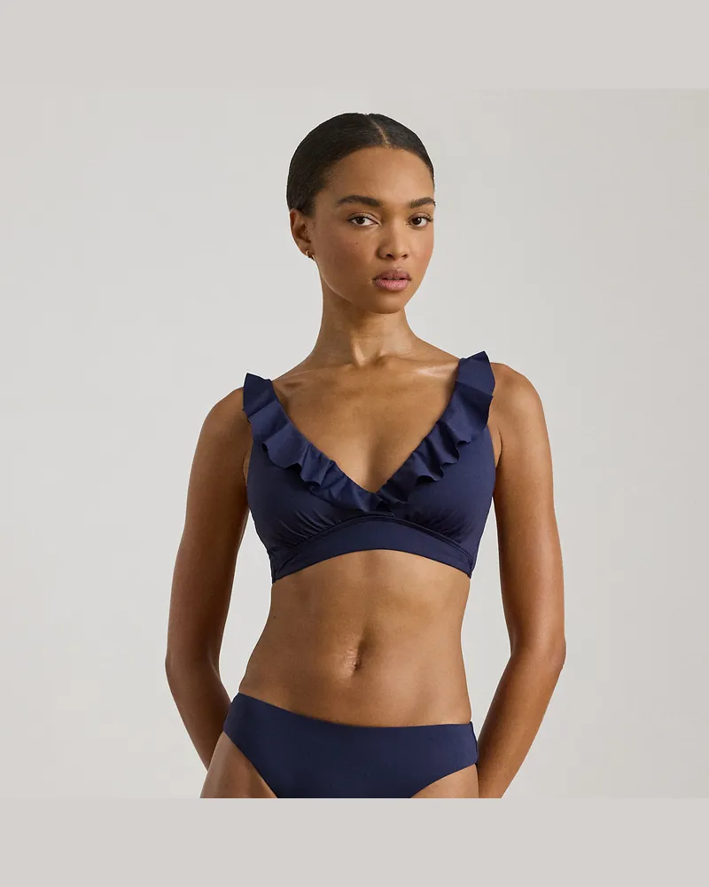 Ralph Lauren Bikinihose mit geschwungenem Bund Blue