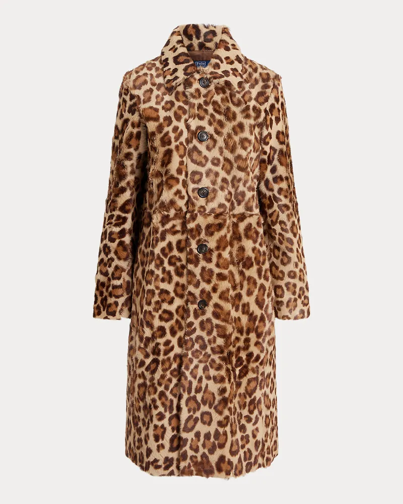 Ralph Lauren Trenchcoat mit Leopardenmuster Multi