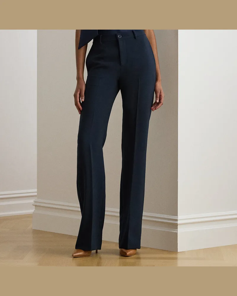 Ralph Lauren Straight-Fit Hose aus Stretch-Crêpe Blue
