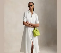 Leinen-Hemdkleid im Bahnen-Design