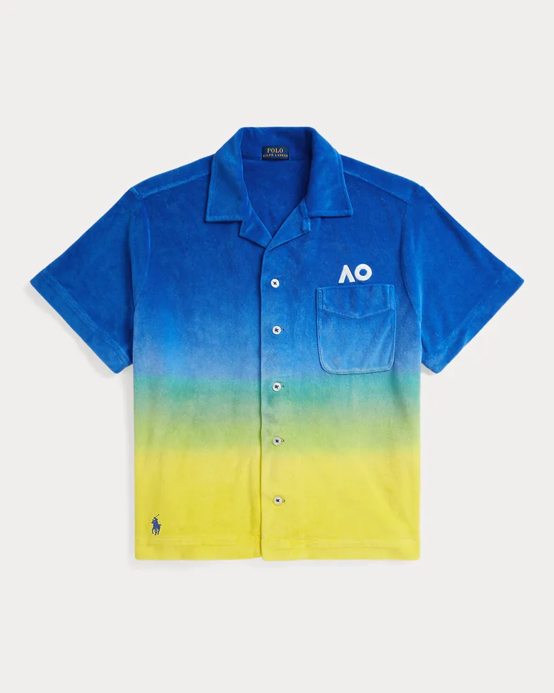 Ralph Lauren Tauchgefärbtes Hemd Australian Open Blue