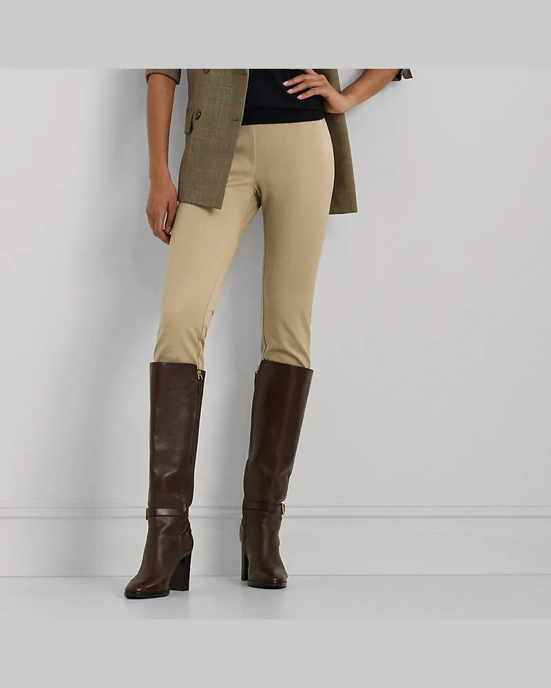 Ralph Lauren Skinny-Fit Hose aus Stretchtwill Tan