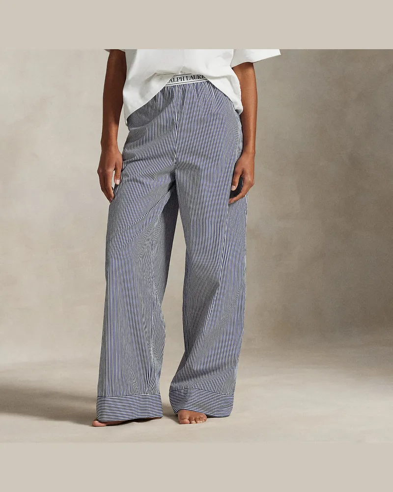 Ralph Lauren 2er-Pack gestreifte Pyjamahosen Blue