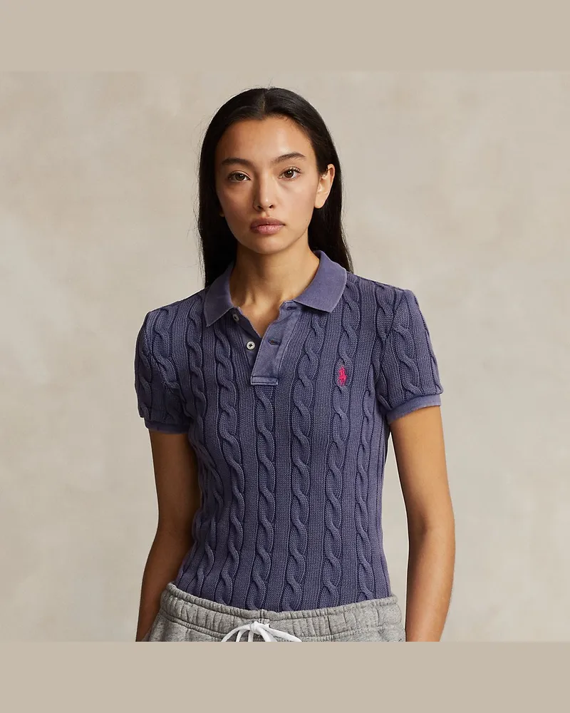 Ralph Lauren Poloshirt mit Zopfmuster Multi