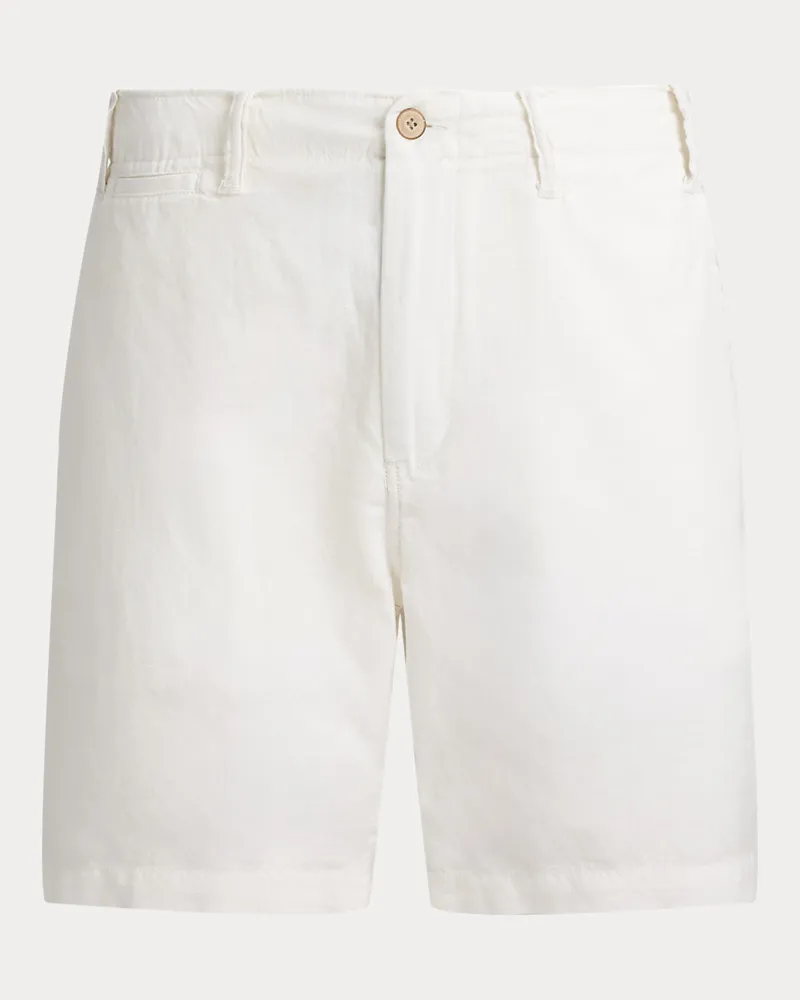 Ralph Lauren Classic-Fit Leinen-Baumwoll-Shorts White
