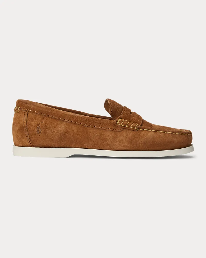 Ralph Lauren Pennyloafer Merton aus Wildleder Brown