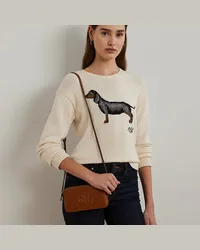 Ralph Lauren Mittelgroße Leder-Umhängetasche Witley Brown