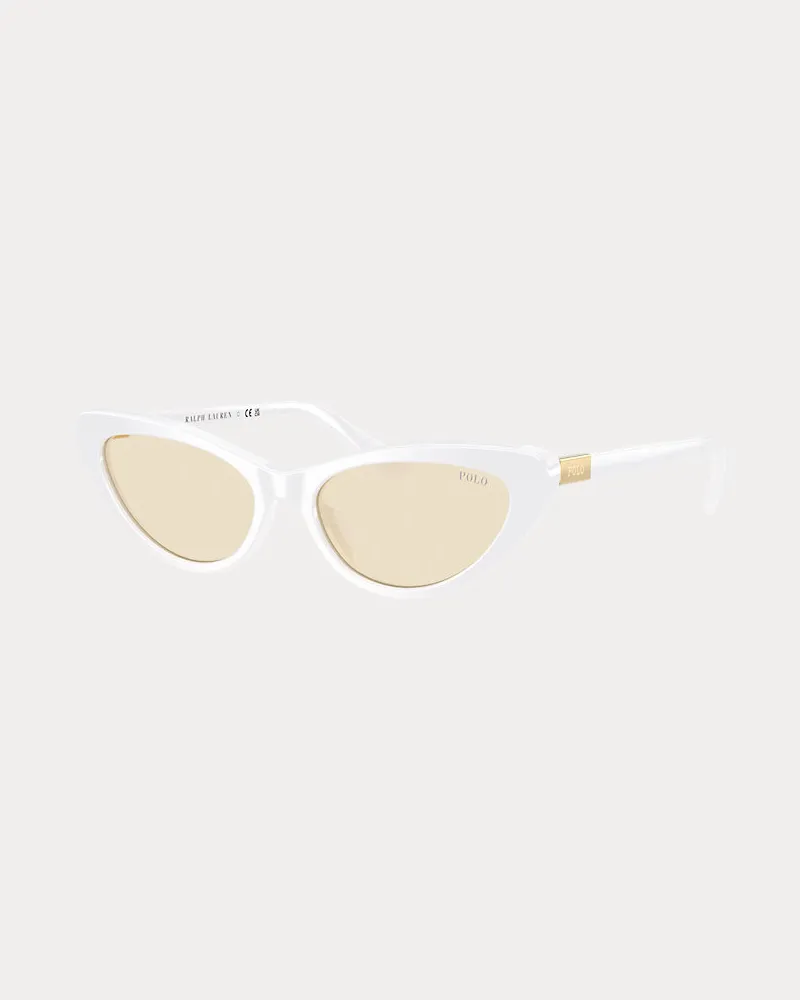Ralph Lauren Sonnenbrille Polo Cat-Eye White