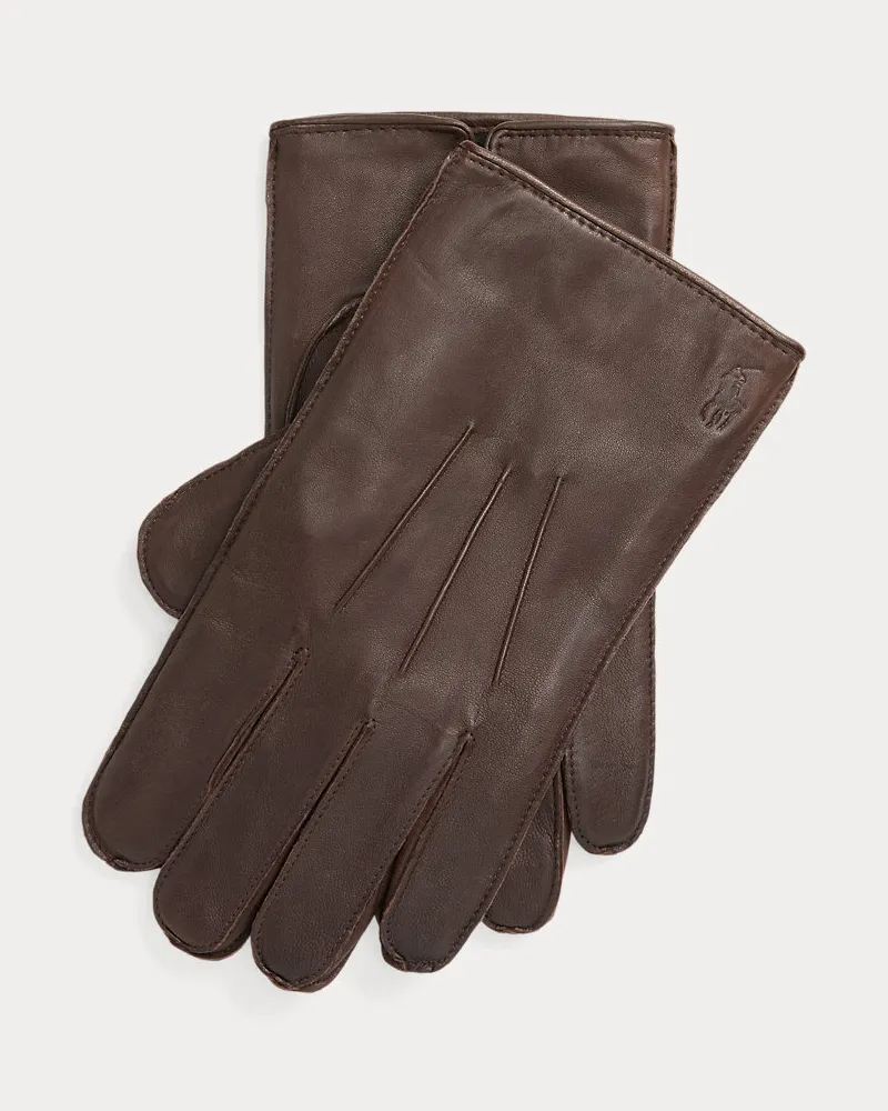 Ralph Lauren Isolierte Touchscreen-Handschuhe Brown