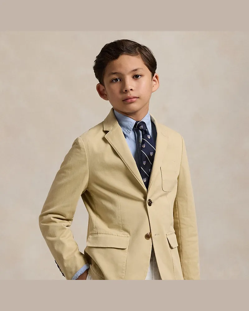 Ralph Lauren Anzugjacke aus Stretch-Chino Tan
