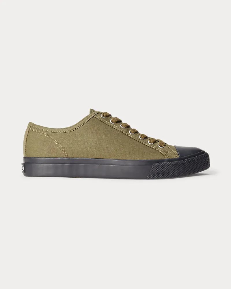 Ralph Lauren Sneaker aus Segeltuch Green