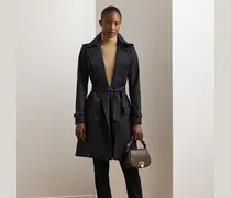 Zweireihiger Trenchcoat mit Baumwolle