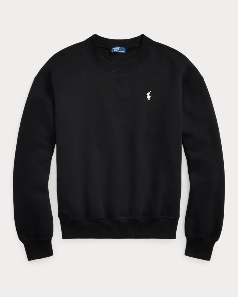 Ralph Lauren Rundhals-Sweatshirt aus Fleece Black
