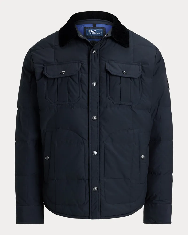 Ralph Lauren Die Daunen-Hemdjacke Hartland Blue