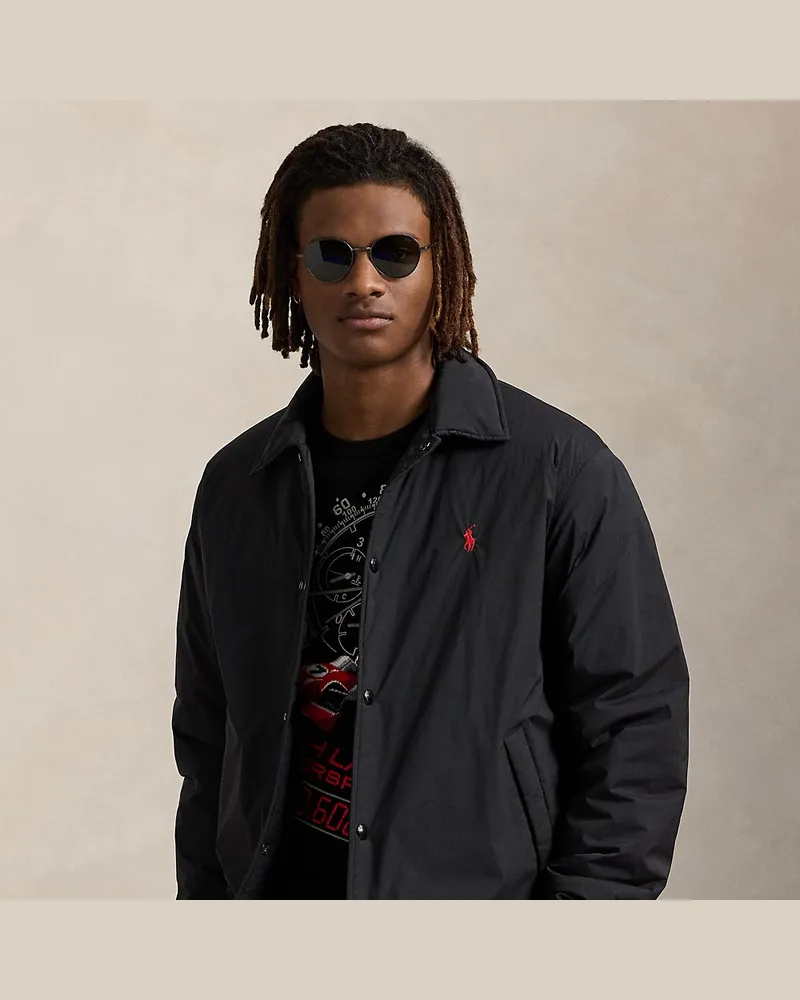 Ralph Lauren Die isolierte Coachjacke Teak Black