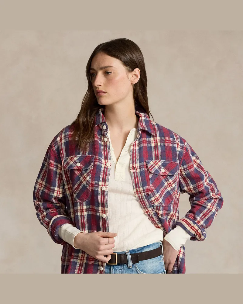 Ralph Lauren Karo-Arbeitshemd aus Baumwolltwill Multi