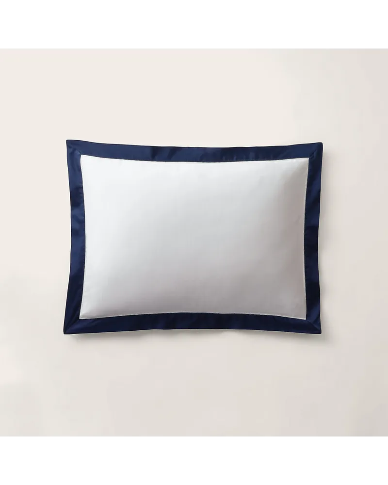 Ralph Lauren Home Dekokissenbezug aus Baumwollatlas Blue