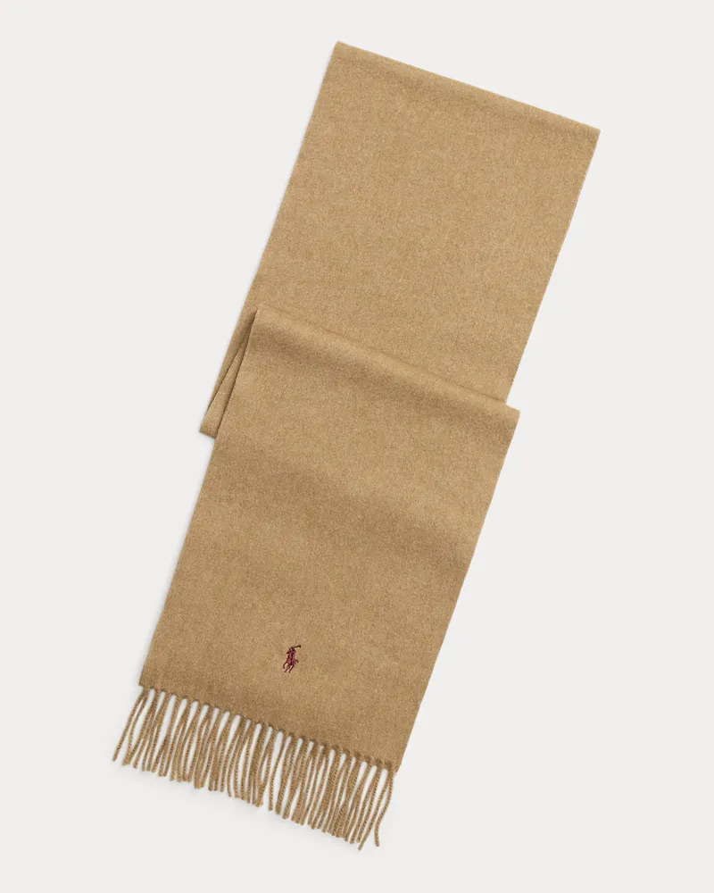 Ralph Lauren Kaschmirschal mit Fransen Brown