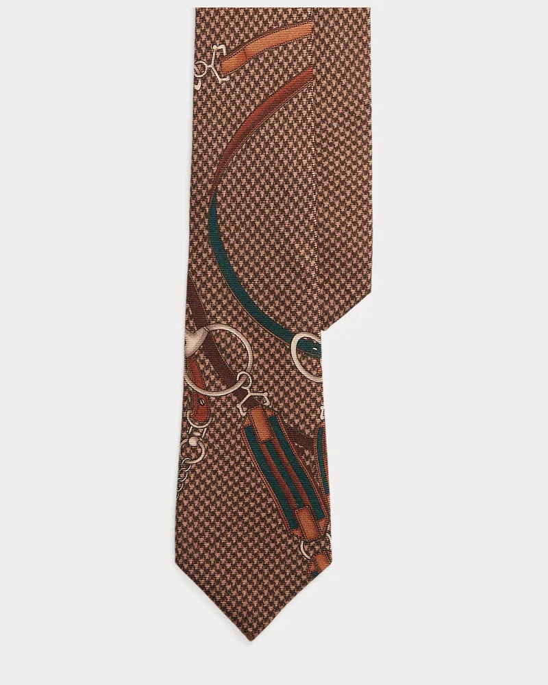Ralph Lauren Krawatte mit Reitermuster Brown