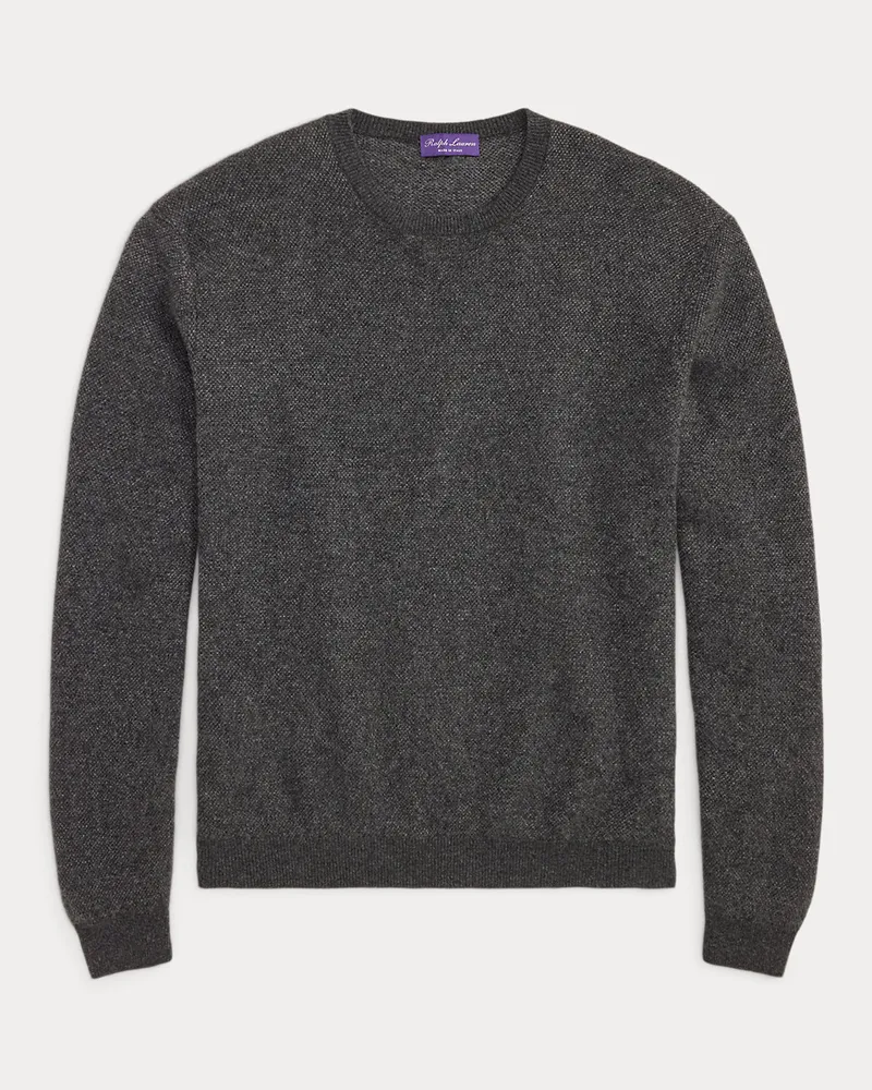 Ralph Lauren Kaschmirpullover mit Pfauenaugenmuster Grey