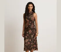 Geblümtes Cocktailkleid aus Georgette