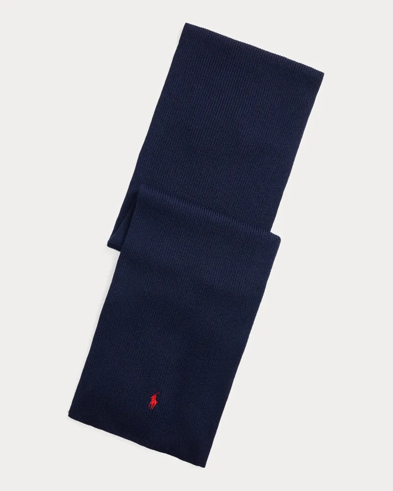 Ralph Lauren Wollschal mit Pony Blue