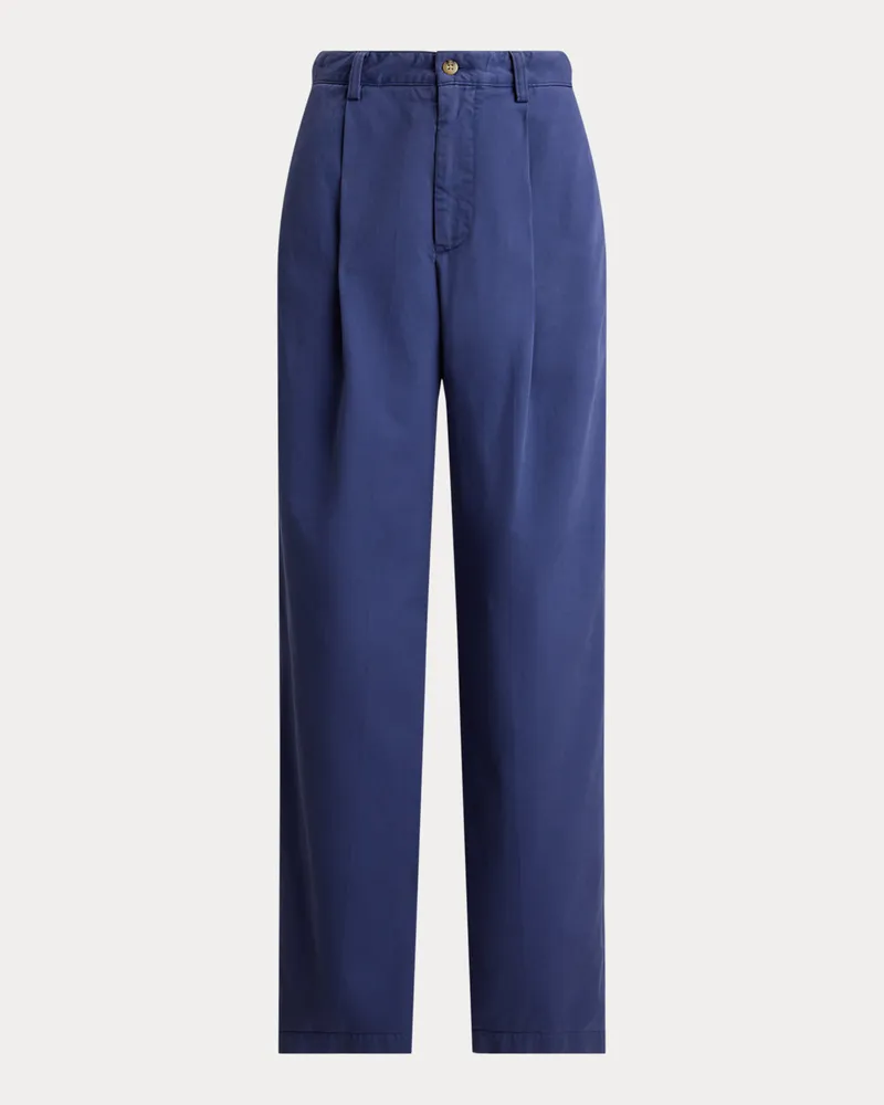 Ralph Lauren Relaxed-Fit-Bundfaltenhose mit Baumwolle Blue