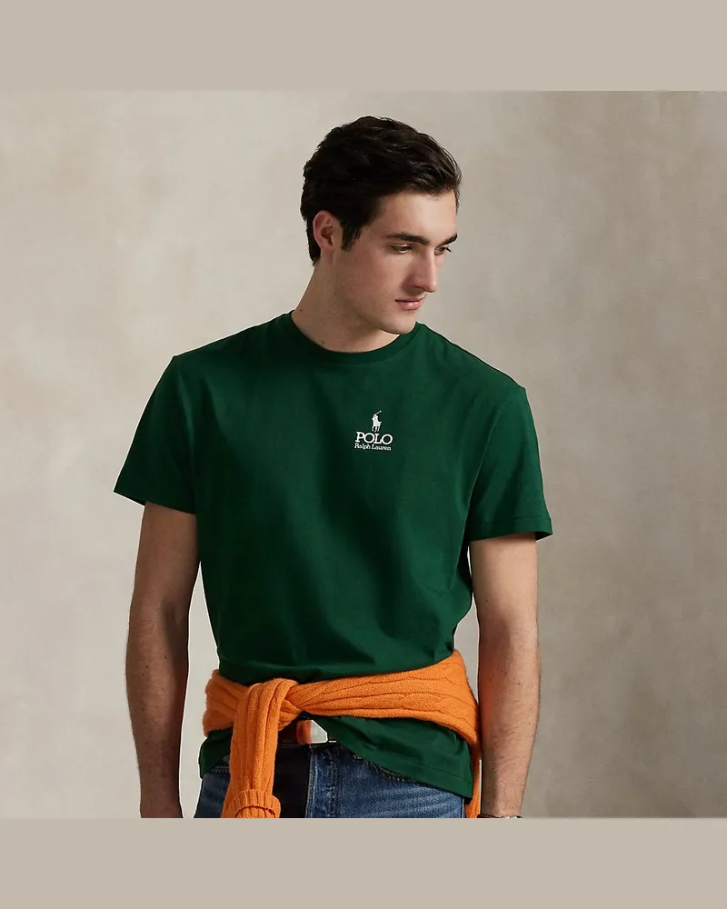 Ralph Lauren Classic-Fit Jersey-T-Shirt mit Logo Green