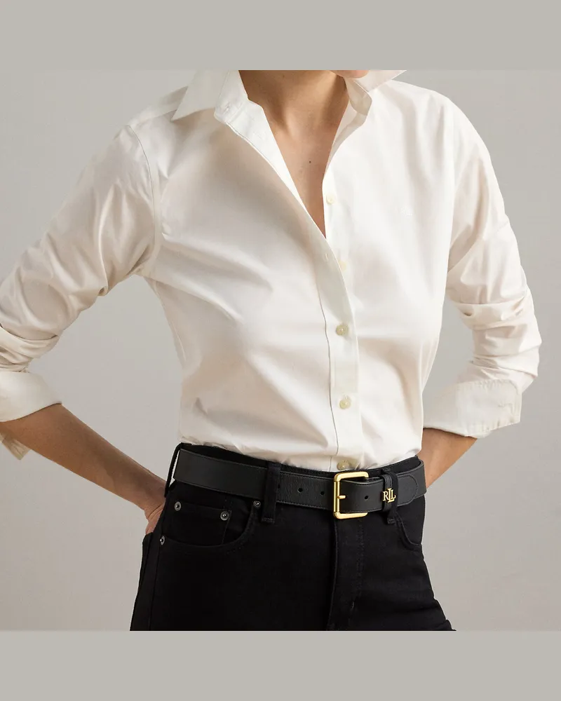 Ralph Lauren Ledergürtel mit Logoschlaufe Black