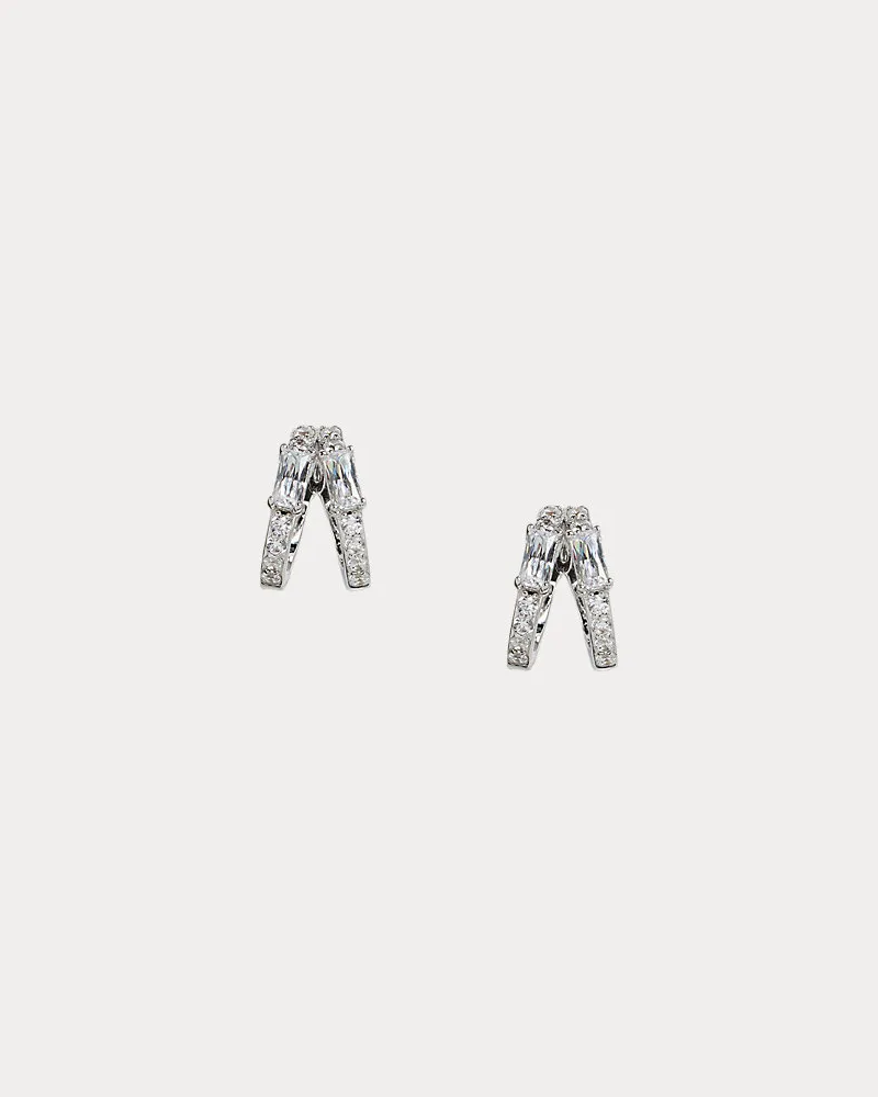 Ralph Lauren Geteilte Creolen aus Sterlingsilber Pink