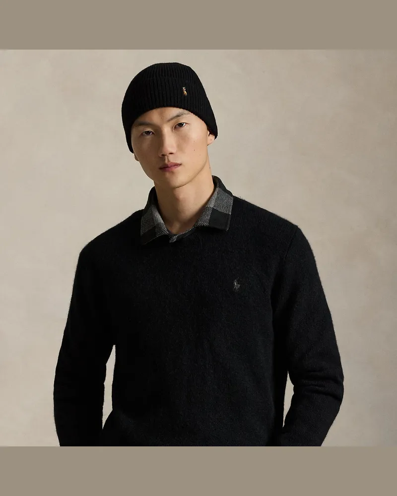 Ralph Lauren Strukturierter Rundhalspullover Black