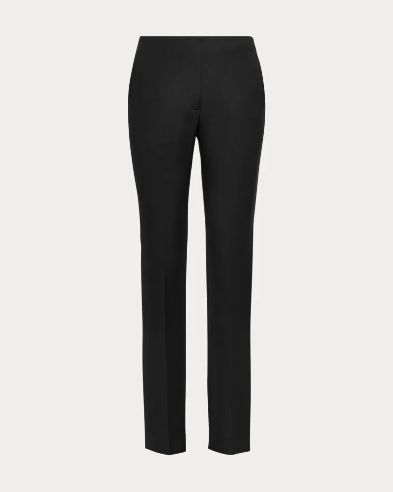 Ralph Lauren Hose Simone aus Woll-Crêpe Black