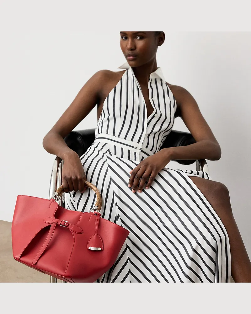 Ralph Lauren Die Tragetasche  Ralph Lauren aus Kalbsleder Red