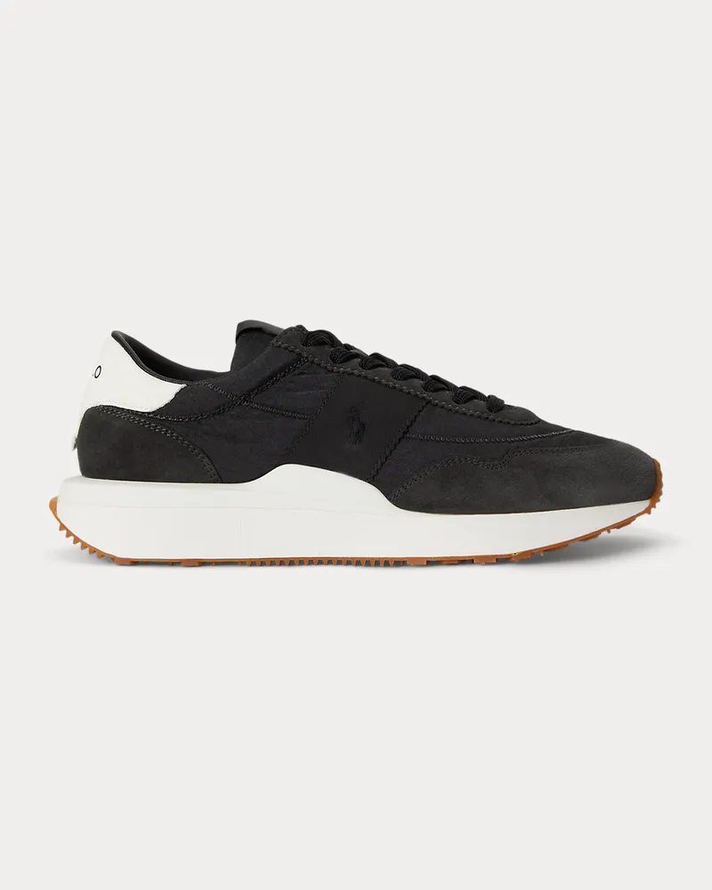 Ralph Lauren Sneaker Train 89 mit Wildlederbahnen Black