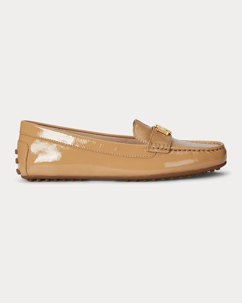 Ralph Lauren Loafer Barnsbury aus Knitter-Lackleder Tan