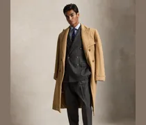 Tailored-Fit Polo-Wollanzug mit Streifen