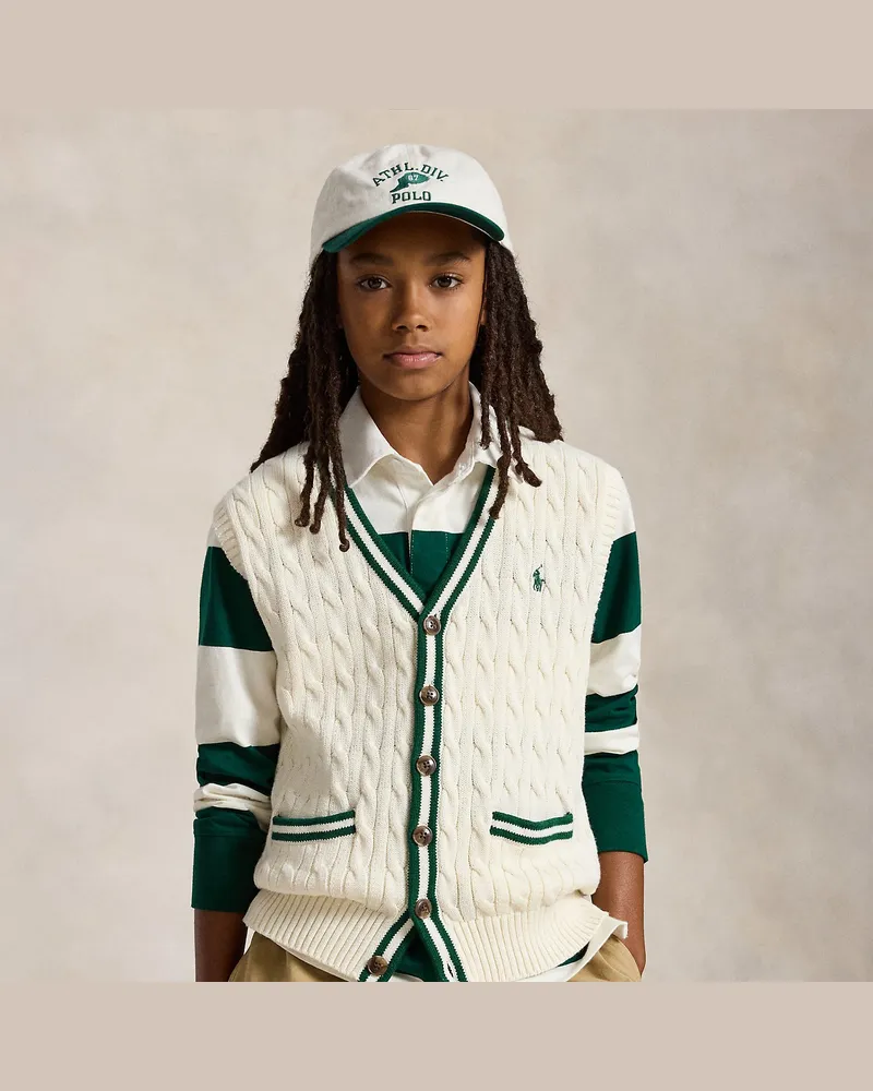 Ralph Lauren Relaxed-Fit Baumwoll-Pullunder Cream
