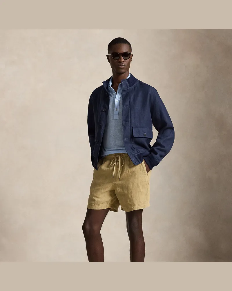 Ralph Lauren Classic-Fit Shorts Lateef aus Leinen Tan