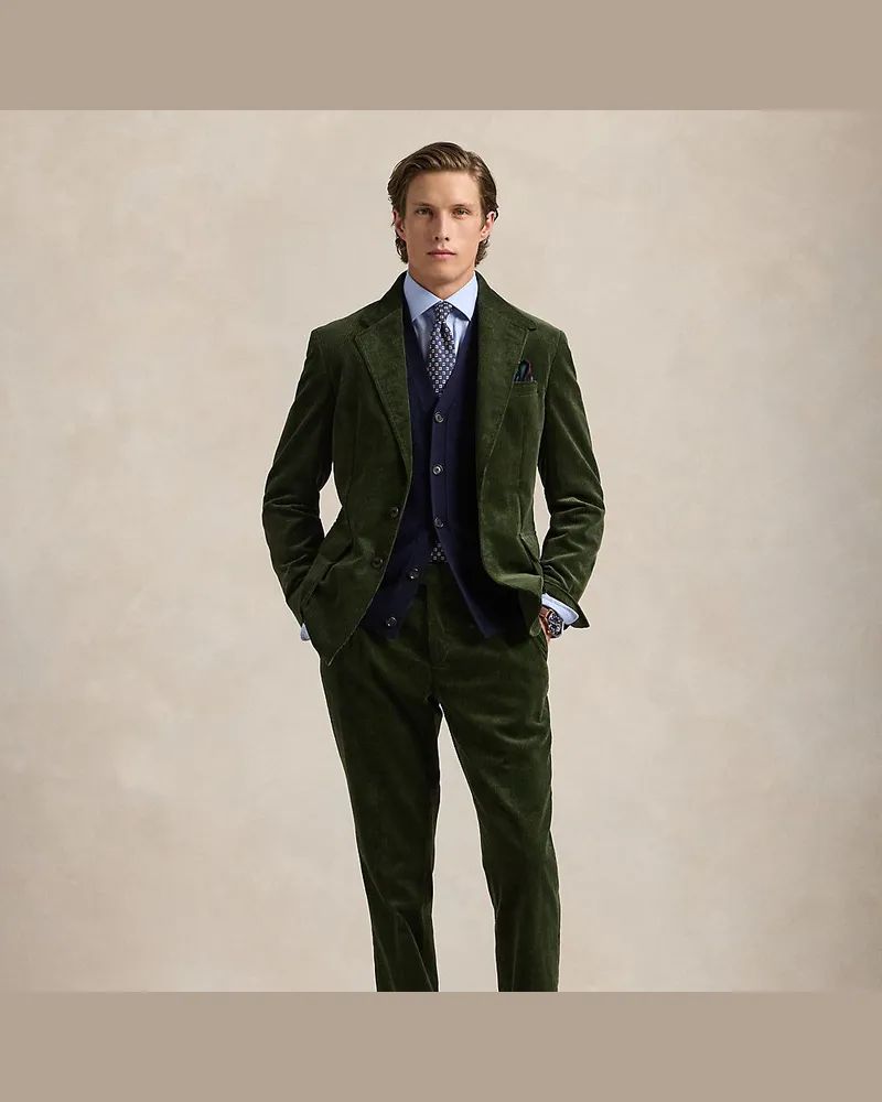 Ralph Lauren Anzughose aus Kordsamt Green