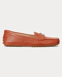 Ralph Lauren Loafer Barnsbury aus Narbenleder Orange