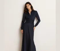 Charmeuse-Abendkleid mit Knopfleiste