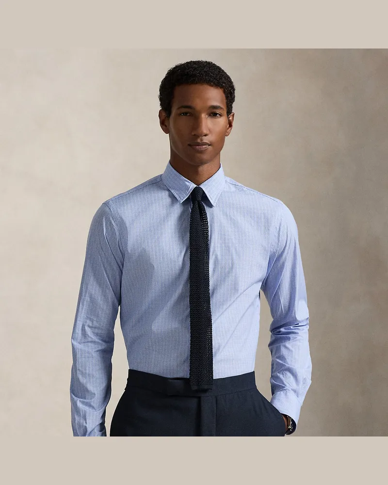 Ralph Lauren Kariertes Classic-Fit Popelinehemd Blue