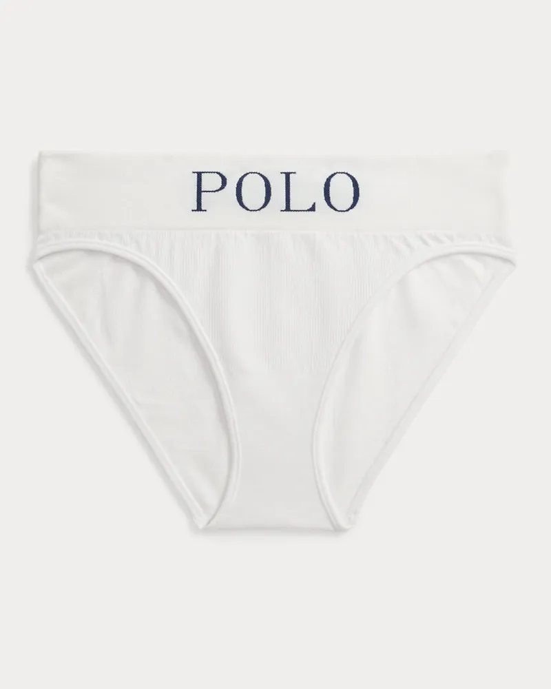 Ralph Lauren Bikini-Slip mit Logo-Bund White