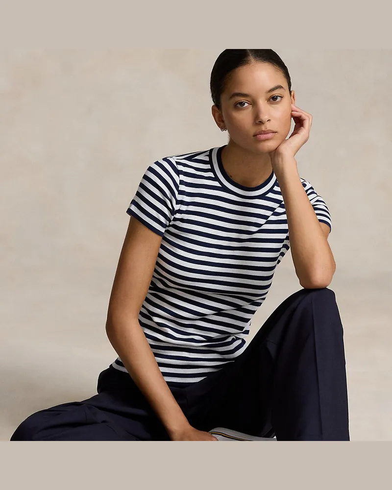 Ralph Lauren Rundhals-T-Shirt aus Baumwolle Multi